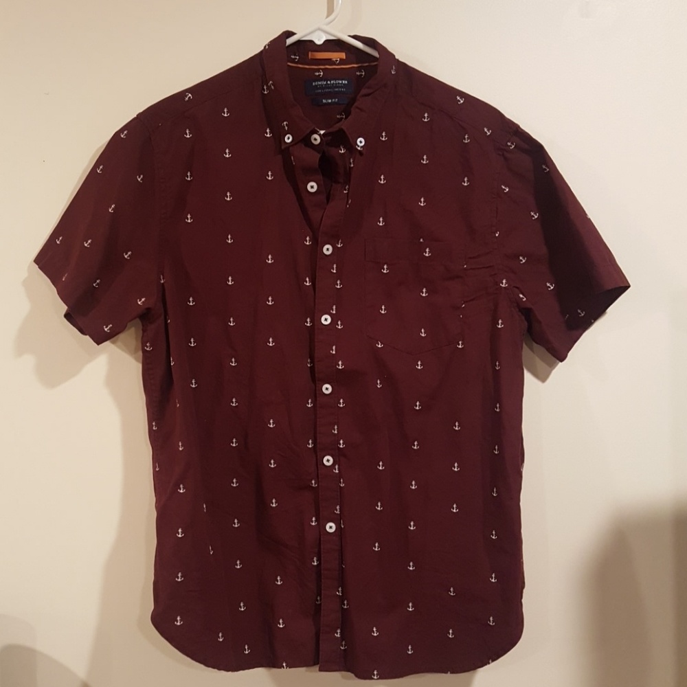Anchor button down t-shirt